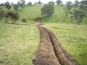 Trench to Ground Mount Solar Array
