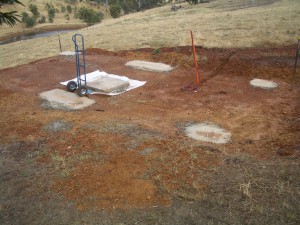 2m3 of Concrete to hold the Solar Array